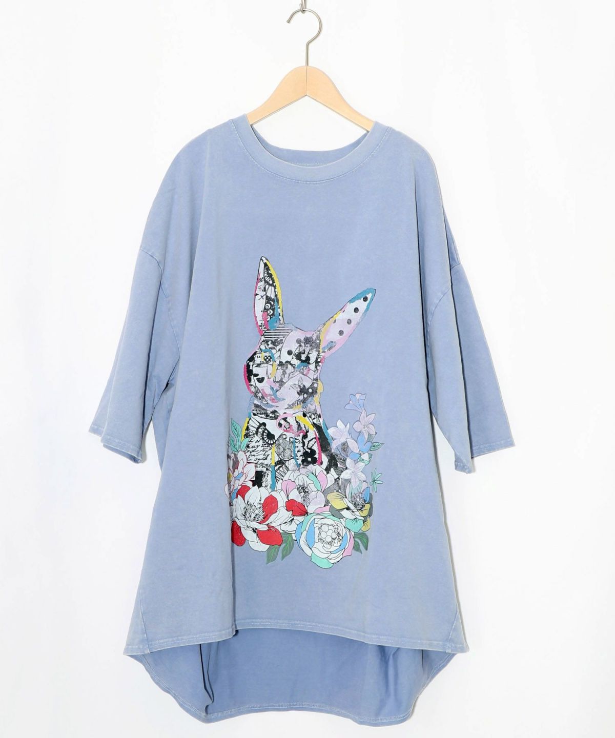 パッチワークウサギ柄ヴィンテージ風プルオーバー-14