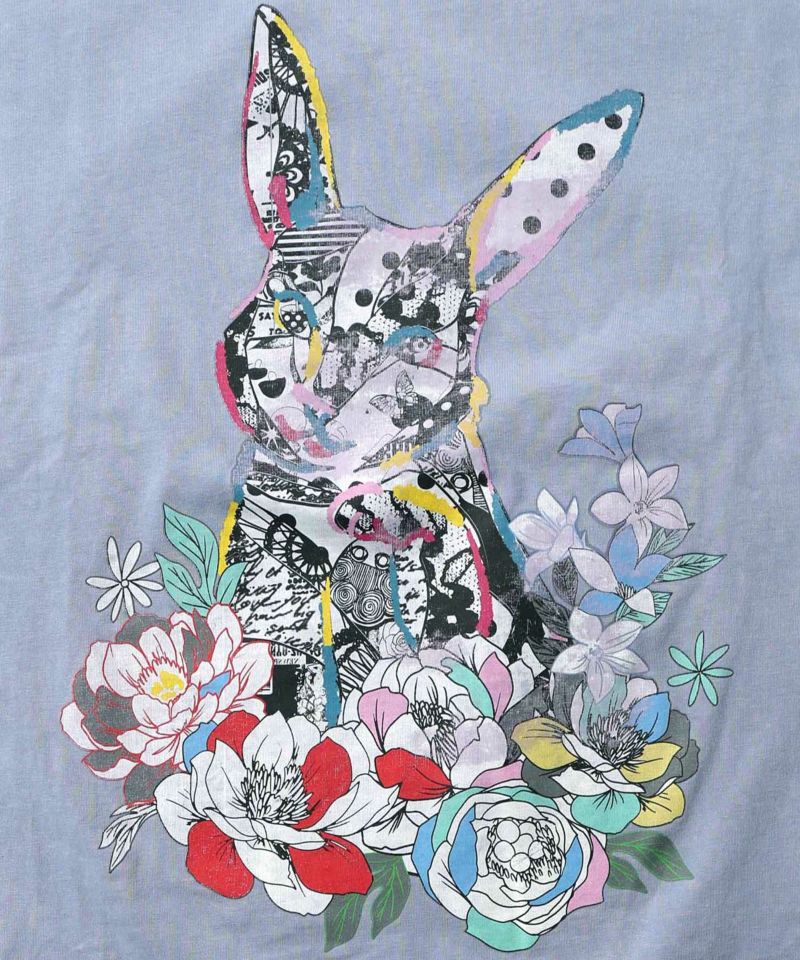 パッチワークウサギ柄ヴィンテージ風プルオーバー-15