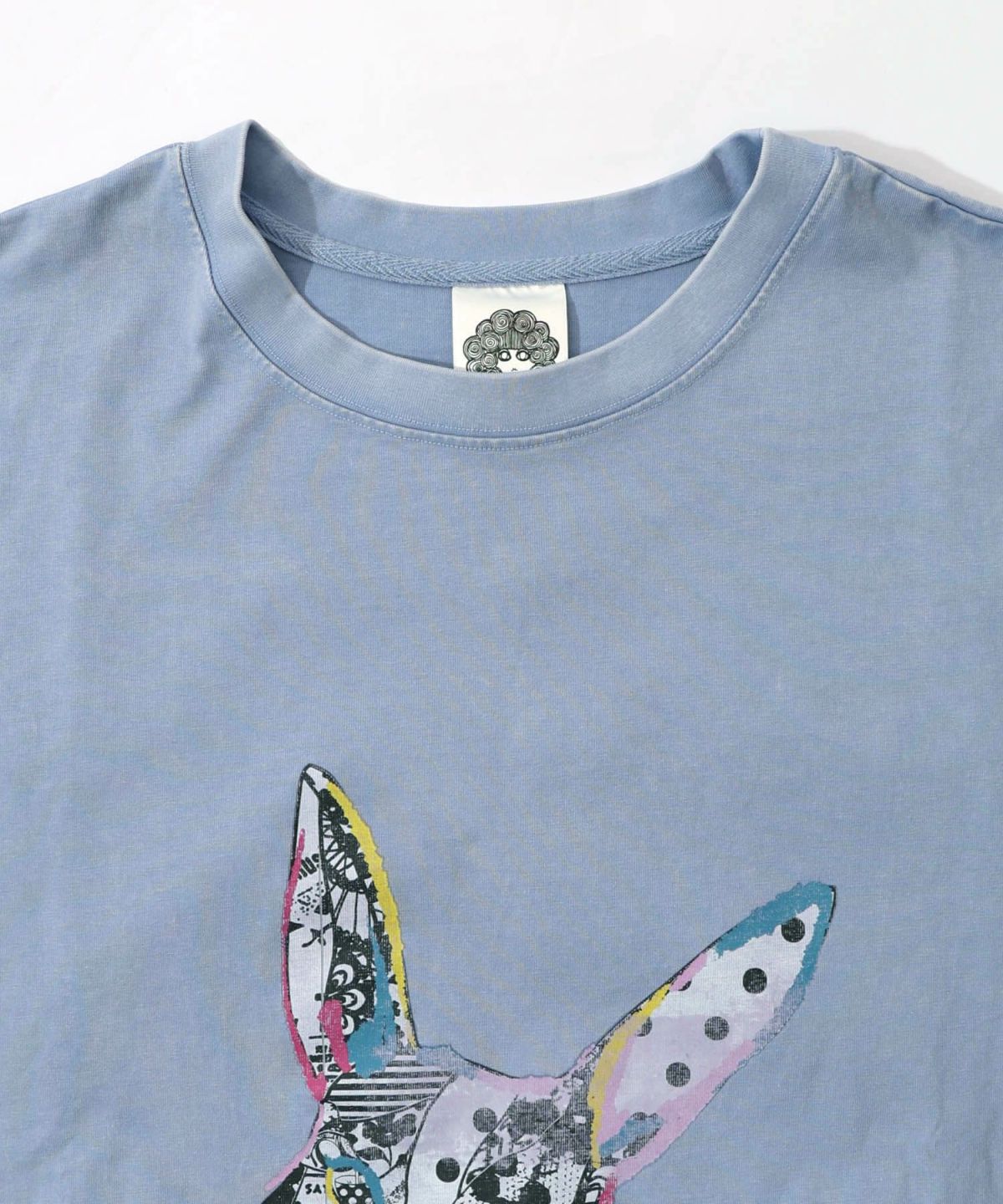 パッチワークウサギ柄ヴィンテージ風プルオーバー-16