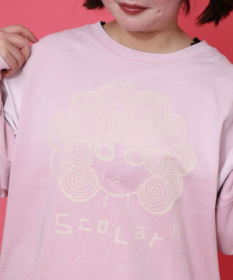 スカラーちゃん柄ヴィンテージ風プルオーバー-13