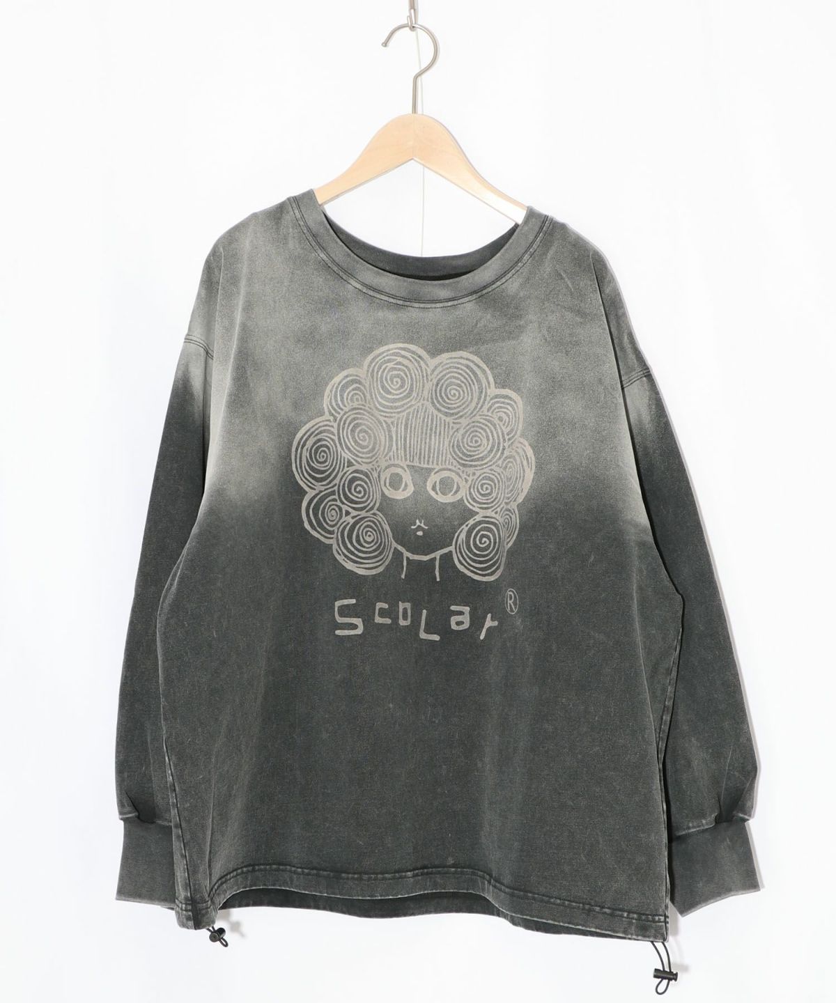 スカラーちゃん柄ヴィンテージ風プルオーバー-14