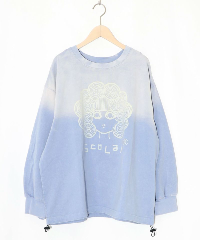 スカラーちゃん柄ヴィンテージ風プルオーバー-18