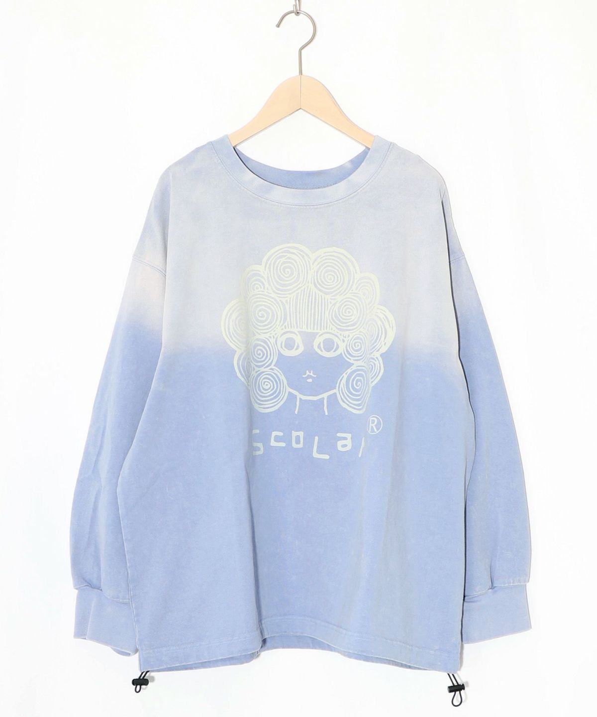 スカラーちゃん柄ヴィンテージ風プルオーバー-18