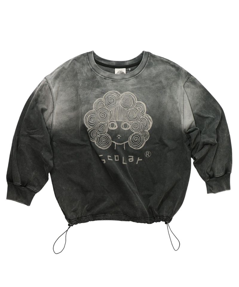 スカラーちゃん柄ヴィンテージ風プルオーバー-25