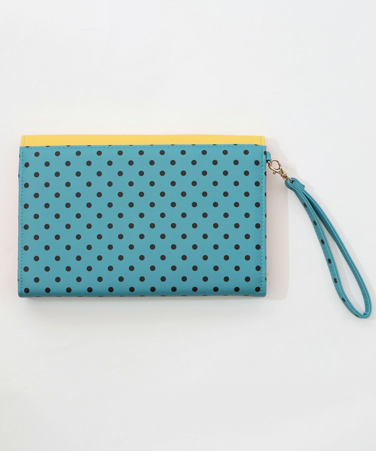 頭巾わんちゃん×ドット柄 ロゴ刺繍入りマルチケース-7