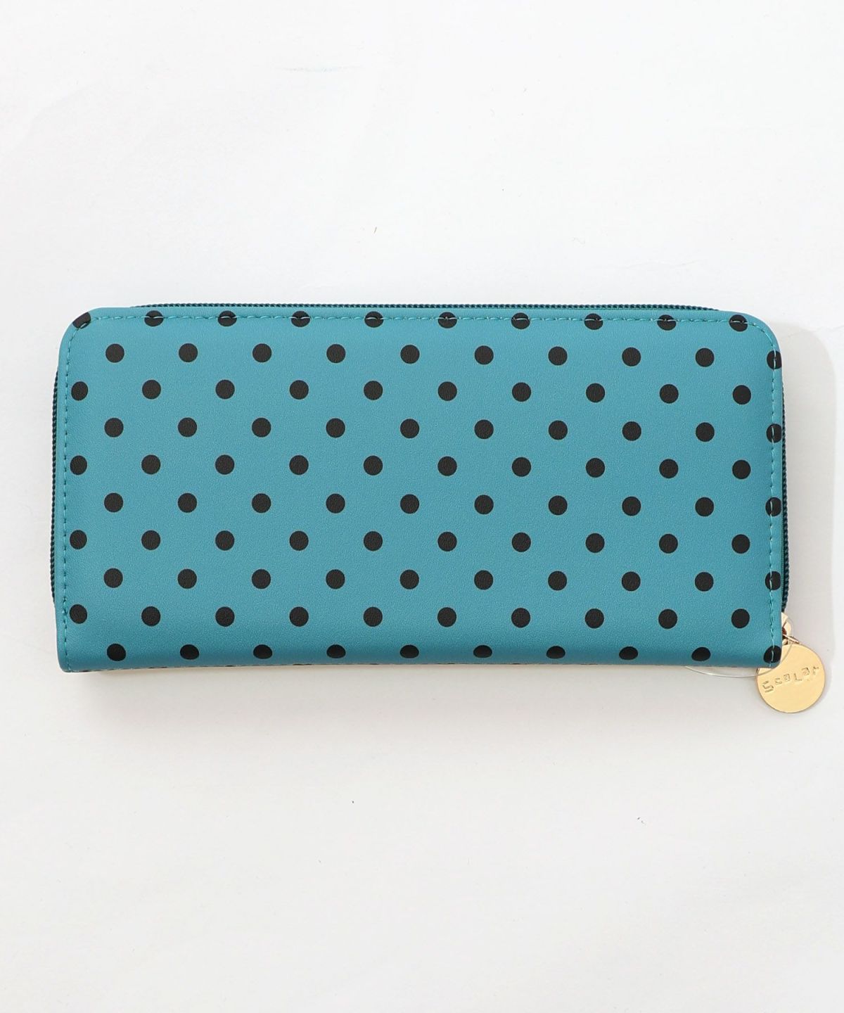 頭巾わんちゃん×ドット柄 ロゴ刺繍入り長財布-4