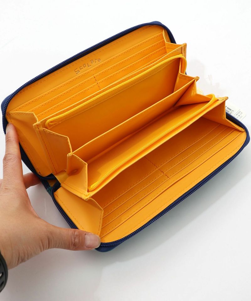 頭巾わんちゃん×ドット柄 ロゴ刺繍入り長財布-9