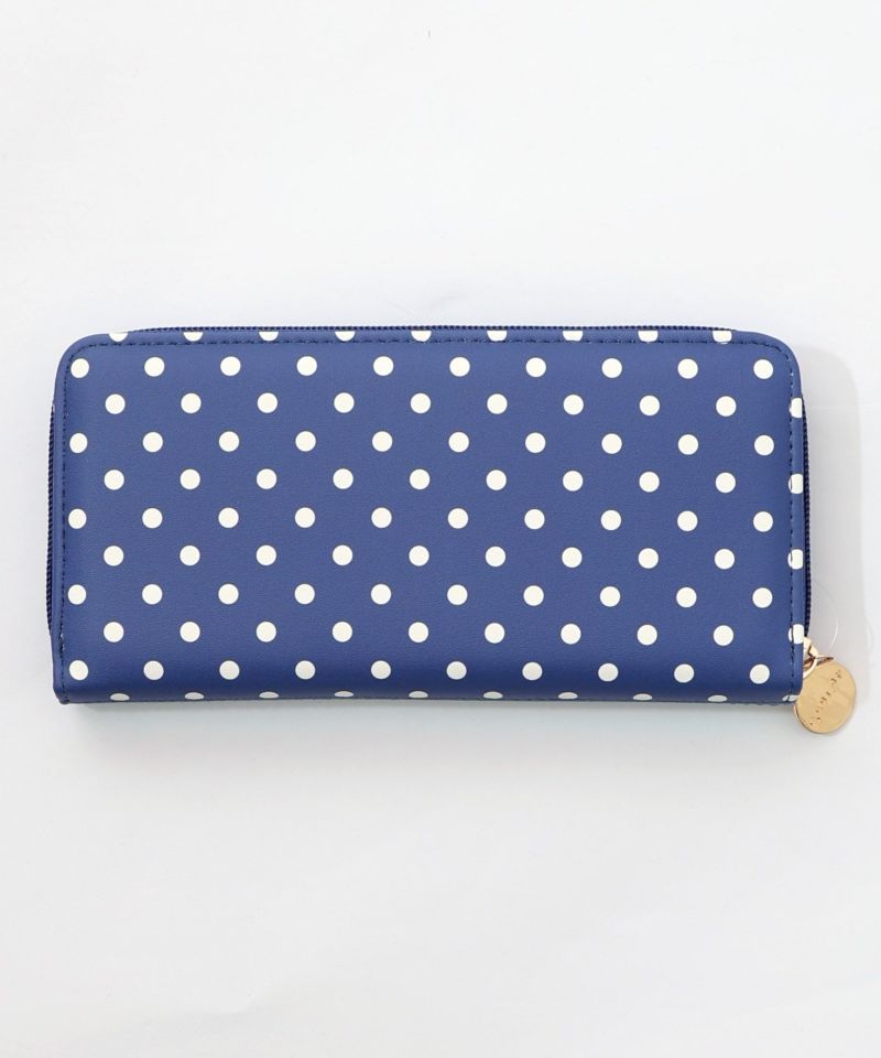 頭巾わんちゃん×ドット柄 ロゴ刺繍入り長財布-12