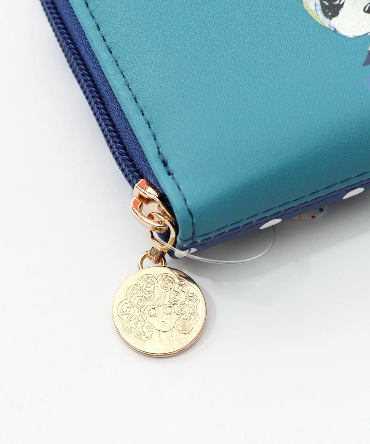 頭巾わんちゃん×ドット柄 ロゴ刺繍入り長財布-14