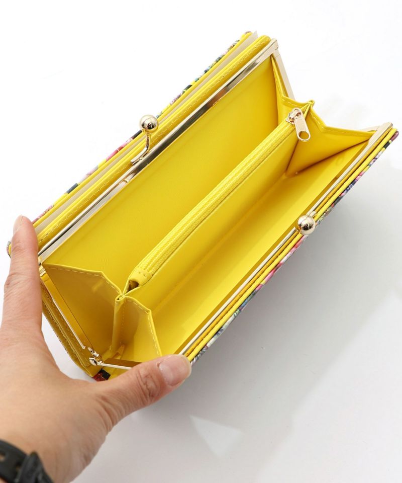 黒ネコ×スカラーちゃん 花柄長財布-16