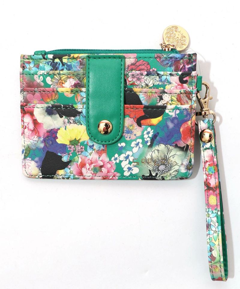 黒ネコ×スカラーちゃん 花柄フラグメントケース-7