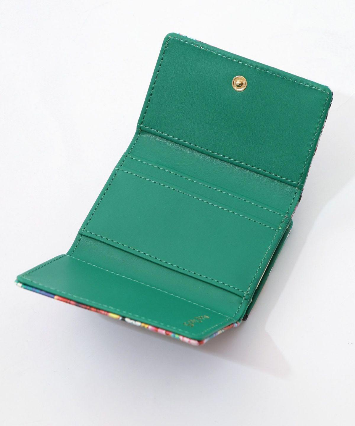 黒ネコ×スカラーちゃん 花柄口金財布-17