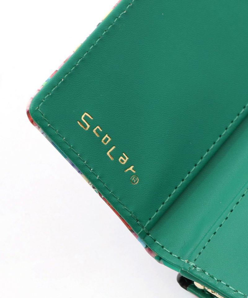 黒ネコ×スカラーちゃん 花柄口金財布-18