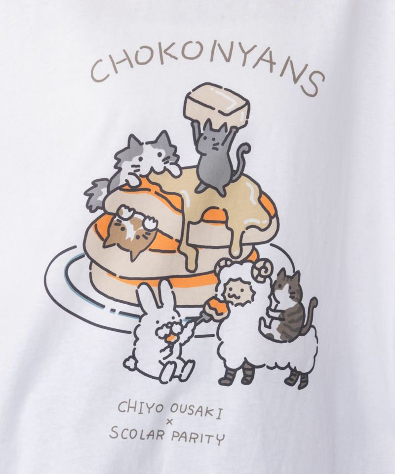 ちょこにゃんず パンケーキTシャツ-10