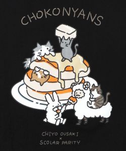 ちょこにゃんず パンケーキTシャツ-21