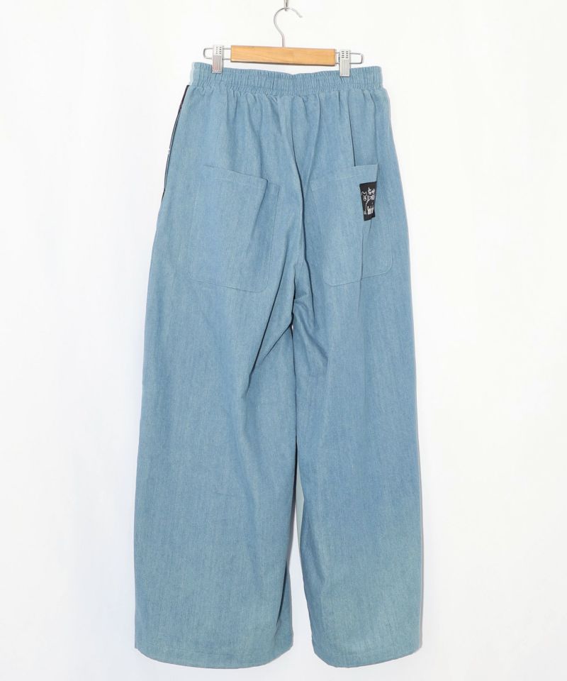 ちょこにゃんず ジャージ×デニム切替パンツ-18