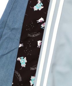 ちょこにゃんず ジャージ×デニム切替パンツ-19