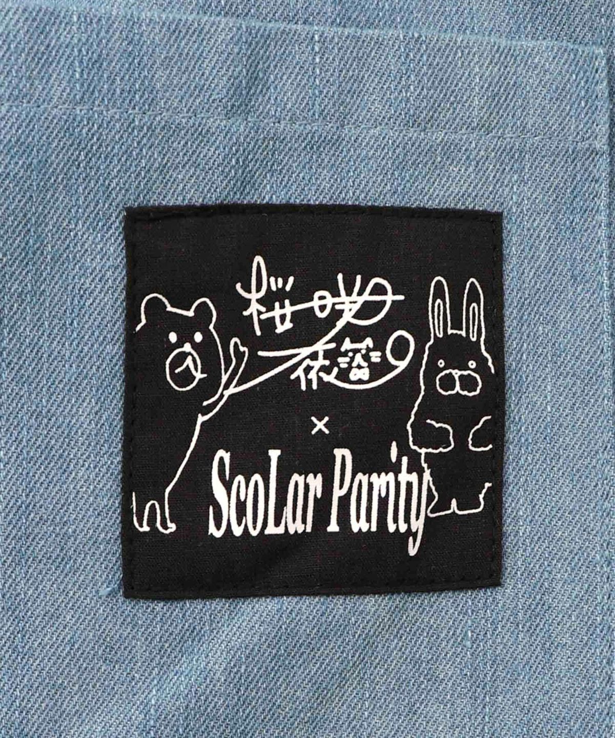 ちょこにゃんず ジャージ×デニム切替パンツ-24