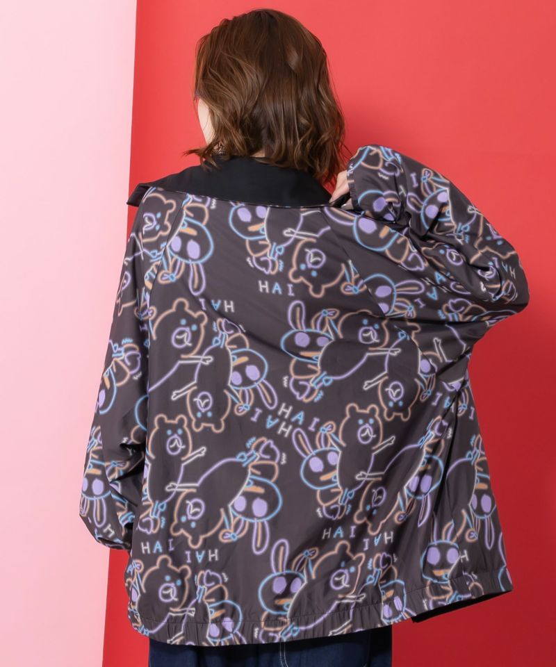 組体操クマうさぎリバーシブルワッシャーブルゾン-5