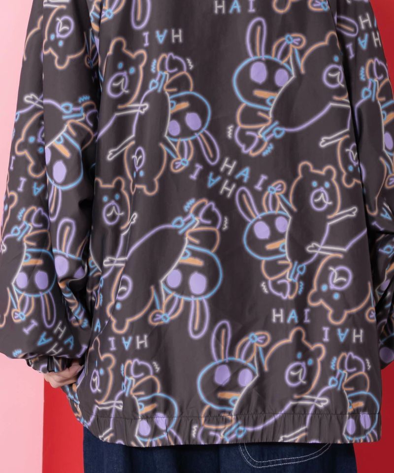 組体操クマうさぎリバーシブルワッシャーブルゾン-8