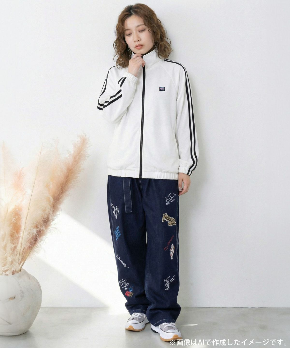 組体操クマうさぎリバーシブルワッシャーブルゾン-10