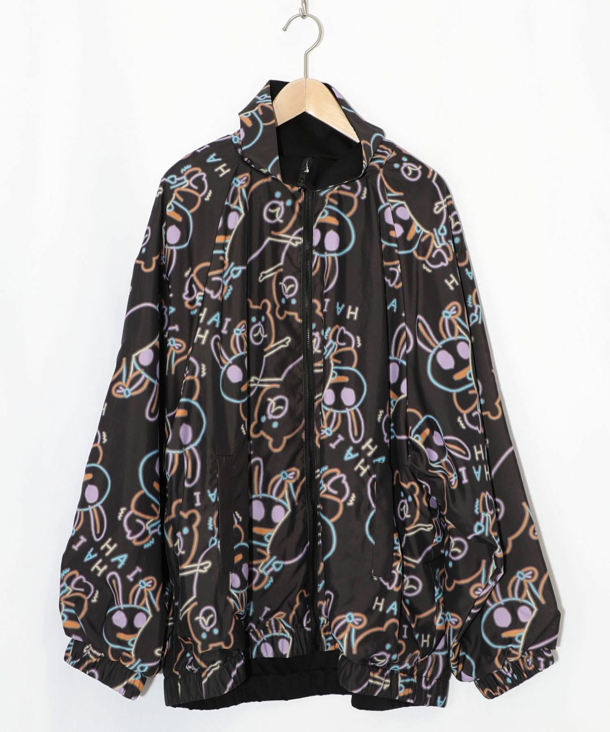 組体操クマうさぎリバーシブルワッシャーブルゾン-14