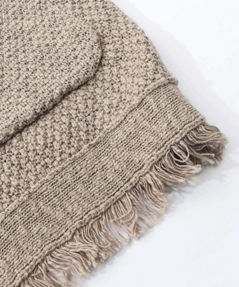 蝶刺繍×蝶ボタン付きニットカーディガン-19