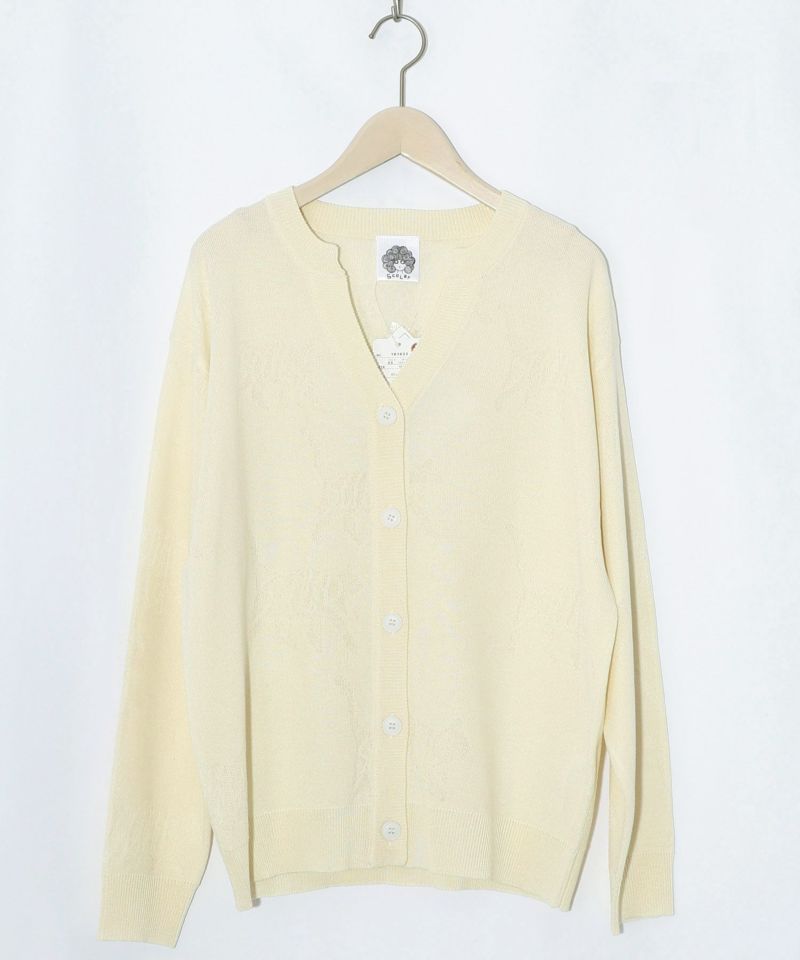 ネコスカラーUVジャガードカーディガン-14